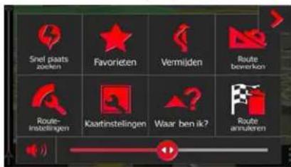 Snel plaats zoeken Favorieten Vermijden Route bewerken Route-instellingen Kaarinstellingen Waar ben ik? Route annularen