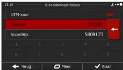 15:19 - UTM-coördinaat zoeken UTM-zone 377281 Noordelijk 5808173 1 2 3 4 5 6 7 8 9 0 Terug Meer Klaar