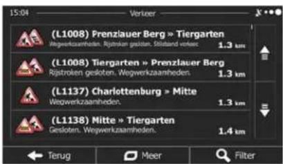 (L1008) Prenzlauer Berg » Tiergarten Wegwerkzaanheden. Rijstroken gesloten. Sitzland verke 1.3 km (L1008) Tiergarten » Prenzlauer Berg Rijstroken gesloten. Wegwerkzaanheden. 1.3 km (L1137) Charlottenburg » Mitte Wegwerkzaanheden. 1.3 km (L1138) Mitte » Tiergarten Gesloten. Wegwerkzaanheden. 1.4 km Terug Meer Filter