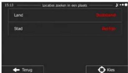 15:13 Locaties zoeken in een plaats Land Stad Deutschland Refrige Terug Kies