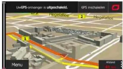 UwGPS-ontwanger is uitgeschakeld. GPS inschakelen 2 Hegelallee 1 2 1 Manlottenstrasse Menu Risland 40 mm