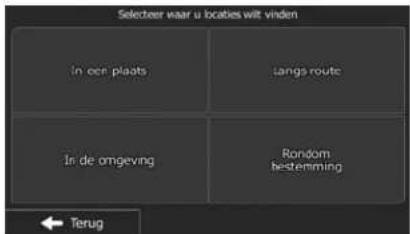 Selecteer waar u locables wit vinden In een plaats Langs route In de omgeving Rondom bestemming Terug
