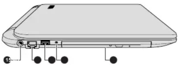 TOSHIBA Satellite C50DT-B - Linkerkant - 1