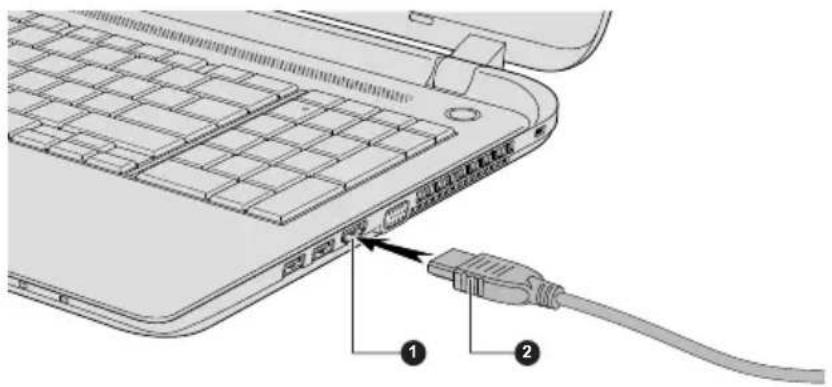 TOSHIBA Satellite C50DT-B - De HDMI-uitgang - 2