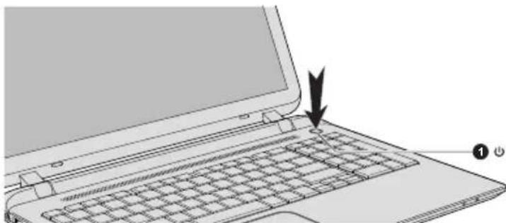 TOSHIBA Satellite C50DT-B - Het apparaat inschakelen - 2
