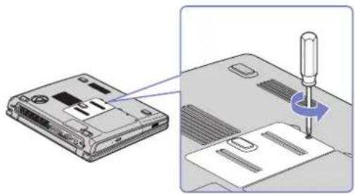 SONY PCG-K - Een geheugenmodule verwijderen en installeren - 2