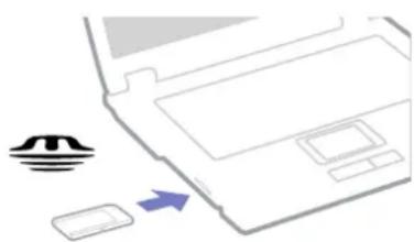 SONY Vaio VGN-S - Een Memory Stick plaatsen - 1