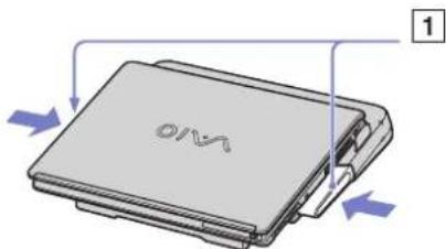 SONY Vaio VGN-S - Uw computer loskoppelen van de port replicator - 1