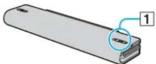 SONY Vaio VGN-NR - De batterij plaatsen - 1