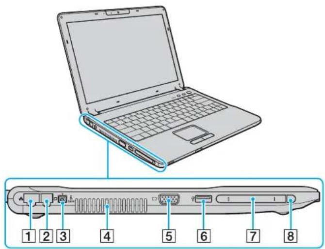 SONY Vaio VGN-FJ - Linkerzijde - 1