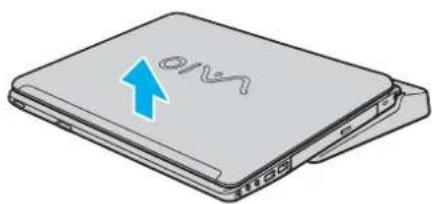 SONY Vaio VGN-FJ - De computer loskoppelen van de poortreplicator - 1