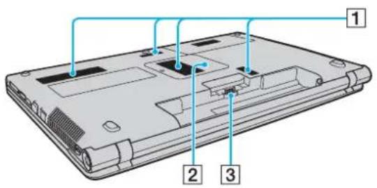 SONY Vaio VPC-F11X5E - Achter/onderzijde - 1