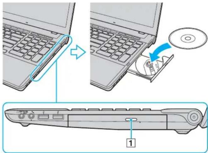 SONY Vaio VPC-F11Z1E - Een schijf plaatsen - 1