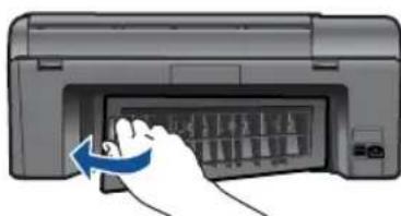 HP Photosmart Plus e-All-in-One B210 - Een papierstoring in de achterklep verhelpen - 2