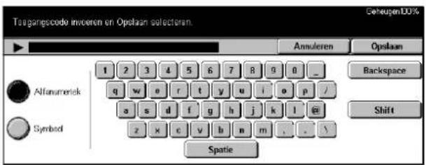 Toegangescode invocen en Opslaan selectoren. Gehuagen 10% Annularen Opslaan Backspace Shift Spatie