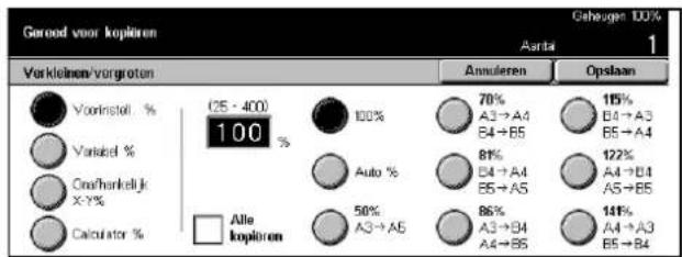 Garood voor kopieren Vorkleinen/vorgroten 125 - 400 100 % Voorinstell % Variksel % Om/hankelijk X-Y% Calculator % Alle kopieren 70% A3 → A4 B4 → B5 Auto % 50% A3 → A5 81% B4 → A4 B5 → A5 96% A3 → B4 A4 → B5 115% B4 → A3 B5 → A4 122% A4 → B4 A5 → B5 141% A4 → A3 B5 → B4 Aartai Opsbaan 1