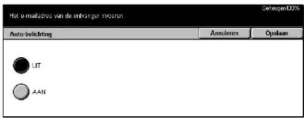 Hot e-mailadree van de ontranger invoren Auto-belichting Annuleren Opslaan UIT AAN CeteuigenLOU%