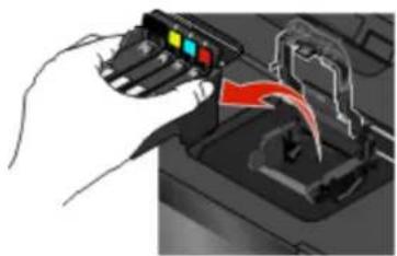 LEXMARK Intuition S550 - VERWIJDER DE PRINTERKOP EN PLAATS DE PRINTERKOP TERUG IN DE PRINTER - 2