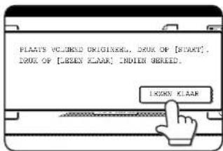 PLAAT'S VCLINED ORIGINAL. DRUK OF [START]. DRUK OF [LESEN KLAAR] INDIER OBREED. LIXON KLAAR