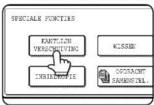 SHARP AR-M451N - Tip op de [KANTLIJN VERSCHUIVING] toets in het scherm speciale functies. - 1