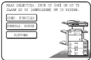 MAKE SELECTIES. CROK OP [OK] OK OP TE SLAAN EN OP [ANNULIERN] CM TE WISSUN. SPBC. FUNCTIONS DUBHELZ. ECFIE UITVOHR