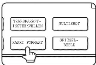 SHARP AR-M451N - Tip op de [KAART FORMAAT] toets in het scherm speciale functies (2de scherm). - 1