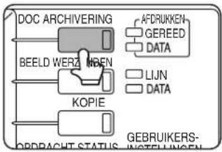 SHARP AR-M451N - Druk op de [DOC ARCHIVERING] toets op het bedieningspaneel. - 1