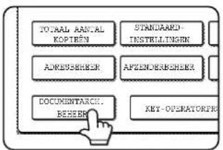 SHARP AR-M451N - Tip op de [DOCUMENTARCH.BEHEER] toets. - 1