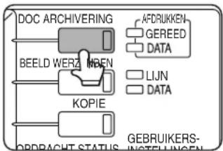 SHARP AR-M451N - Druk op de [DOC ARCHIVERING] toets op het bedieningspaneel. - 1