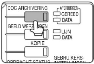 SHARP AR-M351N - Druk op de [DOC ARCHIVERING] toets op het bedieningspaneel. - 1