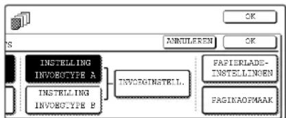 SHARP AR-M351N - Herhaal de stappen 2 tot en met 6 als u een ander papiertype wilt invoegen met de [INSTELLING INVOEGTYPE B] toets. Gebruik de [INSTELLING INVOEGTYPE B] toets in plaats van de [INSTELLING INVOEGTYPE A] toets, en de [INVOEGTYPE B] toets in plaats van de [INVOEGTYPE A] toets. - 1