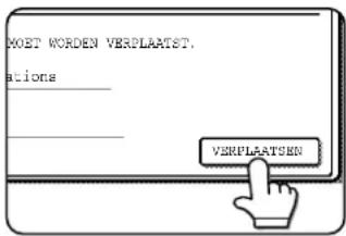 SHARP AR-M351N - Tip op de [VERPLAATSEN] toets. - 1