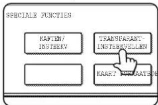 SHARP AR-M351N - 10Tip op de [TRANSPARANT-INSTEEKVELLEN] toets in het scherm speciale functies (2de scherm). - 1