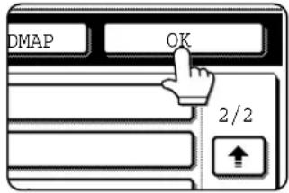 SHARP AR-M351N - Tip op de [OK] toets. - 1