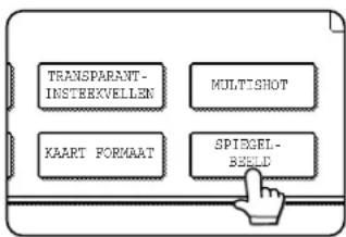 SHARP AR-M351N - Tip op de [SPIEGEL-BEELD] toets in het scherm speciale functies (2de scherm). - 1