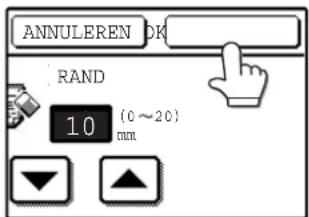 SHARP AR-M276 - Stel de wisbreedte naar wens in en tip de [OK] toets aan. - 1