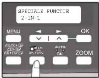 SPECIALE FUNCTIE 2-IN-1 MENU OK SP FUNC AUTO ZOOM