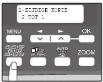 2-ZIJDIGE KOPIE 2 TOT 1 MENU OK SP FUNC AUTO ZOOM