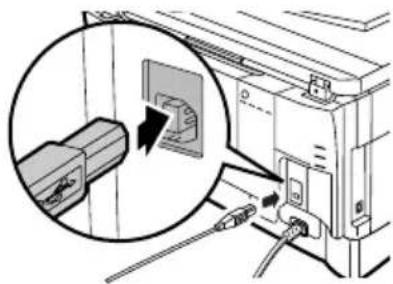 SHARP AL-2020 - Sluit de kabel aan op de USB-aansluiting op het apparaat. - 1