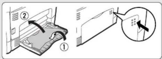 SHARP AL-2020 - Open de handinvoer lade en verleng deze. - 2