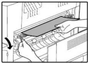 SHARP AL-1633 - Papierstoring in het doorvoergebied - 1