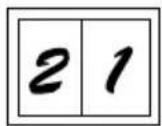 SHARP AL-2050 - HET KOPIEREN VAN MEERDERE ORIGINELEN OP EEN ENKELZIJDIG VEL PAPIER (2-IN- 1kopie) - 2