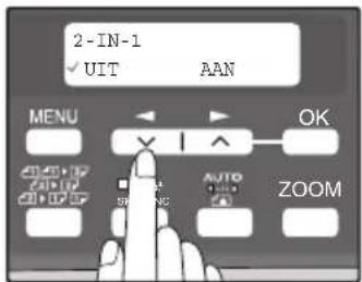 2-IN-1 ✓ UIT AAN MENU OK AUTO ZOOM