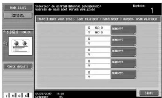 Océ CS231 - Een aangepast papierformaat opslaan (instellingen "Aangepast format") - 6