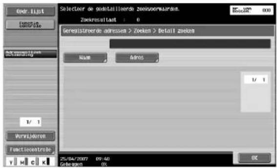 Océ CS231 - Druk op [Naam] of [Adres]. - 1