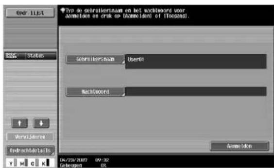 Océ CS231 - Druk op [Gebruikersnaam]. - 5
