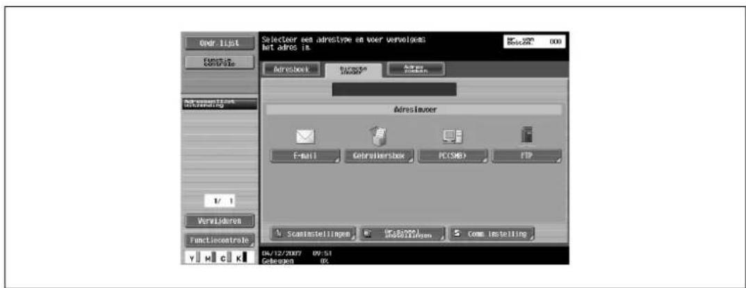 Océ CS231 - Adressen direct invoeren - 2