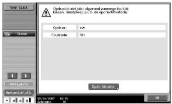 Océ CS231 - Druk op [OK]. - 1