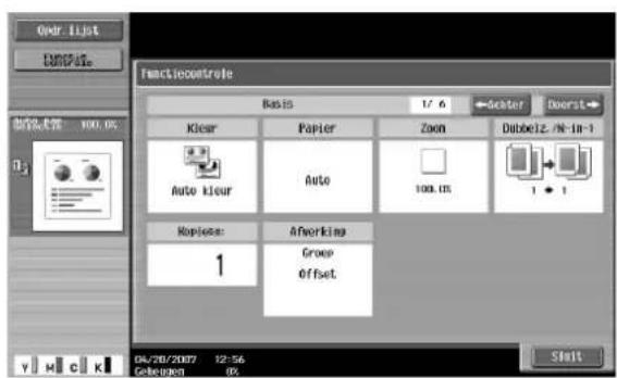 Océ CS231 - Kopiëren met geprogrammeerde kopie-instellingen (Geheugenfunctie) - 4