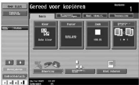 Océ CS231 - Een vooraf ingestelde zoomfactor selecteren (instellingen "Vergroten en Verkleinen") - 1
